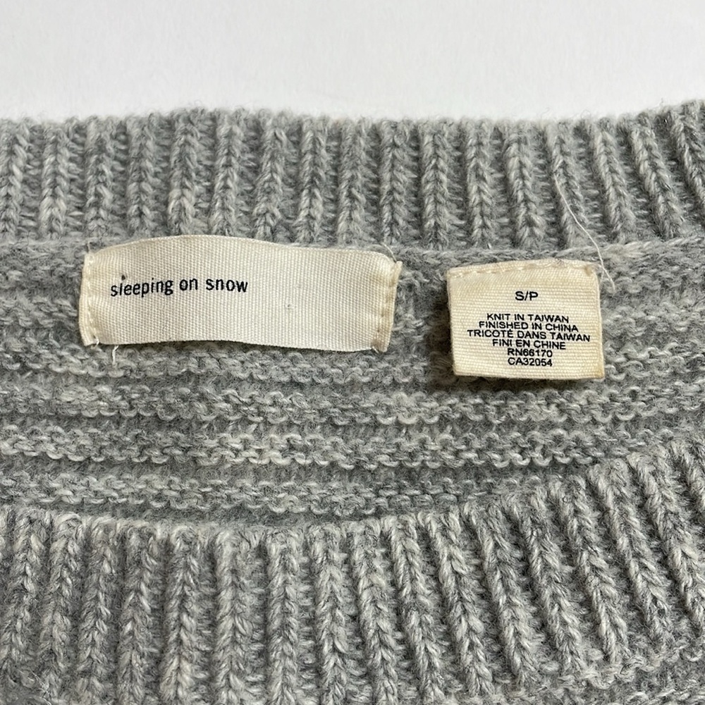 ANTHROPOLOGIE SLEEPING ON SNOW textured sweater - Picture 3 of 5